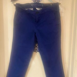 OLD NAVY BOYFRIEND PANTS- Navy blue sz8